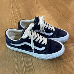 極美品 US企画 バンズ オールドスクール36 白 レザー 28.0センチ