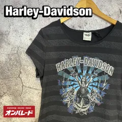 Harley-Davidson ハーレーダビッドソン ラインストーン プリントTシャツ ロゴ ブラック L y2kのサムネイル