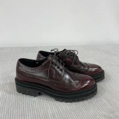 美品 TOD'S 定価96500円 トッズ レースアップシューズ 厚底 22.5