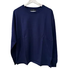 カスタネ Kastane タグ付き 長袖 Tシャツ バックプリント クルーネック サイドスリット M 紺 ネイビー /MZ ■ECF006のサムネイル