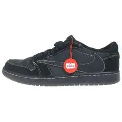 NIKE (ナイキ) ×Travis Scott Air Jordan 1 Low OG SP Black Phantom トラヴィススコット エアジョーダン1 ロー OG SP ブラック ファントム US8.5/26.5cm ブラック DM7866 001のサムネイル