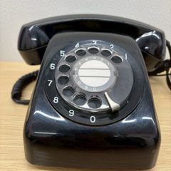 光回線対応】黒電話 601-A2 動作品 新品端子付 ダイヤル式 即使用可