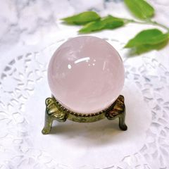 スター入り ローズクォーツ ミニスフィア 天然石 置物 六芒星 - メルカリ