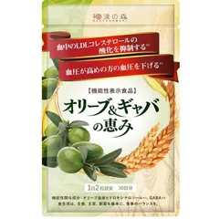 和漢の森 オリーブ＆ギャバの恵み 60粒入 血圧 悪玉コレステロール 松樹皮エキス 田七人参 錠剤のサムネイル