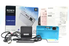 □【動作品】ソニー SONY Cyber-shot DSC-TX10 ブルー 防水 デジタル