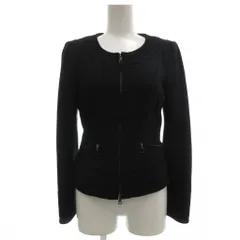 ボディドレッシングデラックス BODY DRESSING Deluxe ジップアップノーカラージャケット 36 黒 ブラック 長袖 /NX ■ECF006のサムネイル