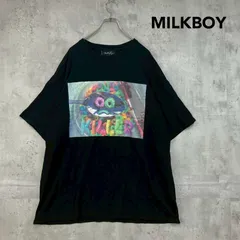 MILKBOY ミルクボーイ CEREAL KILLER Tシャツ 半袖 シリアルキラー プリント カットソー クルーネック ビッグシルエット オーバーサイズ バックプリント グラフィック パロディ ホラー ブラック トップス ★ ■◆のサムネイル