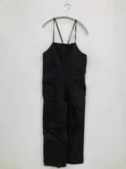 BACK NUMBER バックナンバー サロペット/オーバーオール M ブラック フルレングス コットン レディースのサムネイル