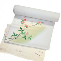 反物 付け下げ 丹後ちりめん 友禅 桜 着尺 着物 053b - メルカリ