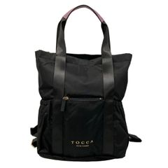 TOCCA ブラック 2WAY リュック＆トートバッグ TOCCA 2WAY リュック トートバッグ ブラック - メルカリ