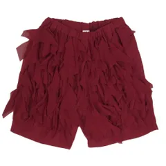COMME des GARCONS コムデギャルソン RO-P002 AD2024 コムコム エステル フリル イージー ショート ハーフパンツ ショーツ ワイン系 M【中古】のサムネイル