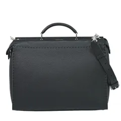 本物 フェンディ FENDI ピーカブー セレリア モンスターアイ 2WAY ビジネスバッグ ハンドバッグ レザー ブラック 7VA388 バッグ 中古・のサムネイル