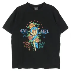 CALEE キャリー 23SS CL-23SS004NT BINDER NECK SYNDICATE RETRO GIRL VINTAGE T-SHIRT グラフィックプリント Tシャツ 半袖カットソー ブラック系 L【中古】のサムネイル