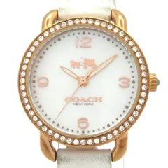 COACH(コーチ) 腕時計 - CA97.7.34.1162S レディース ラインストーンベゼル ホワイトシェルのサムネイル