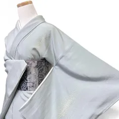 付け下げ　身丈160　裄64　作家もの　刺繍　箔文様　着物　061bのサムネイル