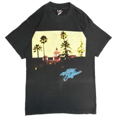 90年代 USA製 GIANT ジャイアント EAGLES イーグルス ホテル・カリフォルニア 半袖Ｔシャツ バンド(メンズ L)中古 古着 Y5084のサムネイル