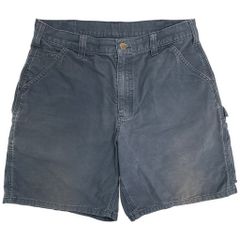 90s Carhartt】98年 ダック地 ハーフパンツ 鬼フェード usa製 90s