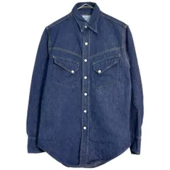 60年代 USA製 ROEBUCKS ローバックス デニムウエスタンシャツ ヴィンテージ ブルー(メンズ XS相当)中古 古着 Y5121 60年代 USA製 ROEBUCKS ローバックス デニムウエスタンシャツ