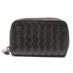 BOTTEGA VENETA ボッテガヴェネタ 小銭入れ イントレチャート 114075 コインケース ラウンドファスナー ブラウン 61005919のサムネイル