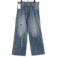 未使用 BOW WOW バウワウ HERITAGE DENIM PAINTER PANTS AGED BW261-HDPP ペインターパンツ ワークパンツ インディゴ L 71016181のサムネイル