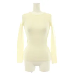 ノーブル NOBLE 25AW リブクルーネックニット セーター ウール 長袖 白 /HS ■OSのサムネイル
