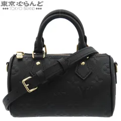 ルイヴィトン LOUIS VUITTON ナノ スピーディ M82450 ノワール ブラック 黒 ゴールド金具 モノグラムアンプラント 2WAYハンドバッグ ショルダーバッグ 現行品 レディース 101868006のサムネイル