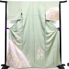 未着用 夏用 羅 名古屋帯 藍染 手組み 抽象模様 着物 061b - メルカリ