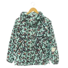 アディダス バイ ステラマッカートニー adidas by Stella McCartney マウンテンパーカー ジャケット 花柄 総柄 メッシュ裏地 M ライトブルー マルチカラー /CX ■OSのサムネイル