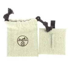 HERMES エルメス 空箱/アクセサリーケース  保存袋/巾着/ヘリンボーン織 ピアス用   エクリュ ユニセックス / 240001204315のサムネイル