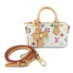 【天白】ルイヴィトン LV×TM ナノ・スピーディ 2WAYバッグ M13391 村上隆 モノグラム マルチカラー/ゴールド金具 鞄 バッグのサムネイル
