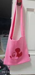 ピンク ミッキーマウス ニット ショルダーバッグのサムネイル