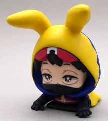 中古】キーホルダー 生きろ。そなたは美しい。 文字ラバー根付 「千と