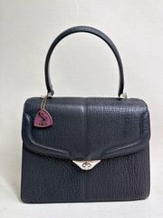 極美品 シャークスキン JRA 保証 サメ革 希少 ハンドバッグ フォーマル