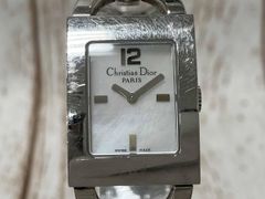 稼働◎新品電池◎ベルト交換済 Dior マリス クォーツ D78-109 ピンク