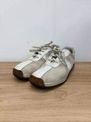 美品 a.testoni スニーカー ホワイト レザー イタリア製 - メルカリ