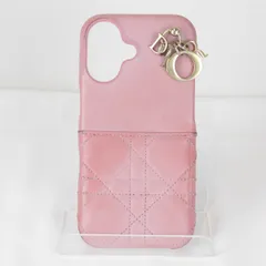 『USED』Christian Dior【クリスチャンディオール】 レディディオール カナージュ Phone13Pro スマホケース 携帯・スマホアクセサリー レザー レディースのサムネイル