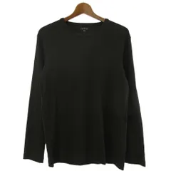 バーニーズニューヨーク BARNEYS NEW YORK Tシャツ 長袖 クルーネック 無地 コットン ブラック Sのサムネイル