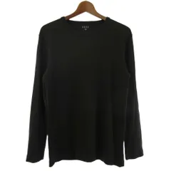 バーニーズニューヨーク BARNEYS NEW YORK Tシャツ クルーネック 長袖 無地 コットン ブラック Sのサムネイル
