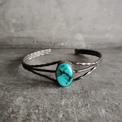 Indian Jewelry ターコイズバングル ワイヤーワーク RB刻印 ナバホ族 インディアンジュエリーのサムネイル