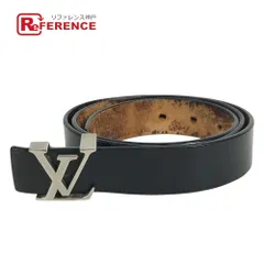 LOUIS VUITTON ルイヴィトン ベルト サンチュールイニシャル レザー ブラックのサムネイル
