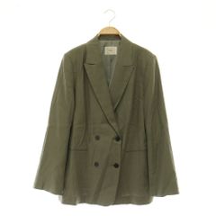 美品 IENA カラーチノリメイクルーズブルゾン ノーカラー デニム