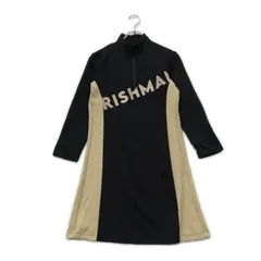 中古 レディース アイリッシュマン IRISHMAN ワンピース M 黒 ブラック 長袖ハーフジップのサムネイル