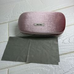 美品✨miu miu メガネケース ピンク 箱付き - メルカリ