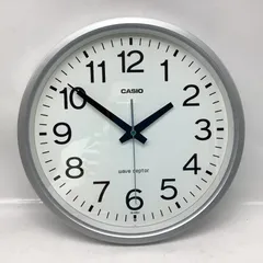 7033 CASIO カシオ Wave Ceptor IQ-482J シルバー 電波時計 壁掛け時計 アナログクロックのサムネイル