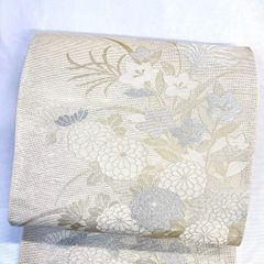 子供用着物 アンティーク 晴れ着 七五三 お祝 菊花 楓 金彩 着物 063tz
