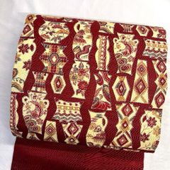 子供用着物 アンティーク 晴れ着 七五三 お祝 菊花 楓 金彩 着物 063tz