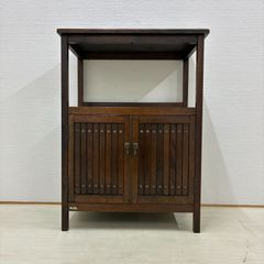 オールドカリモク】キャビネット サイドボード 電話台 花台 収納 昭和
