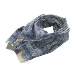ETRO エトロ ペイズリー柄 ウール シルク ストール - メルカリ