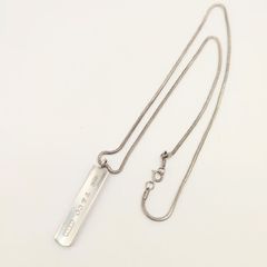 美品】Tiffany＆Co. ティファニー ネックレス ナロー バー 1837