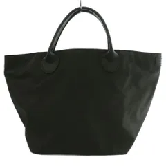 エルベシャプリエ Herve Chapelier レザーハンドル舟型トートM バッグ ハンド ナイロン 黒 ブラック /SS ■OSのサムネイル
